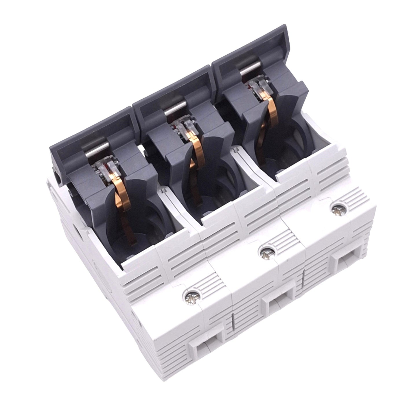 Used Allen Bradley 1492-FB3J60-L Fuse Holder, 3-Pole, 60A 600V, Class J, DIN Rail