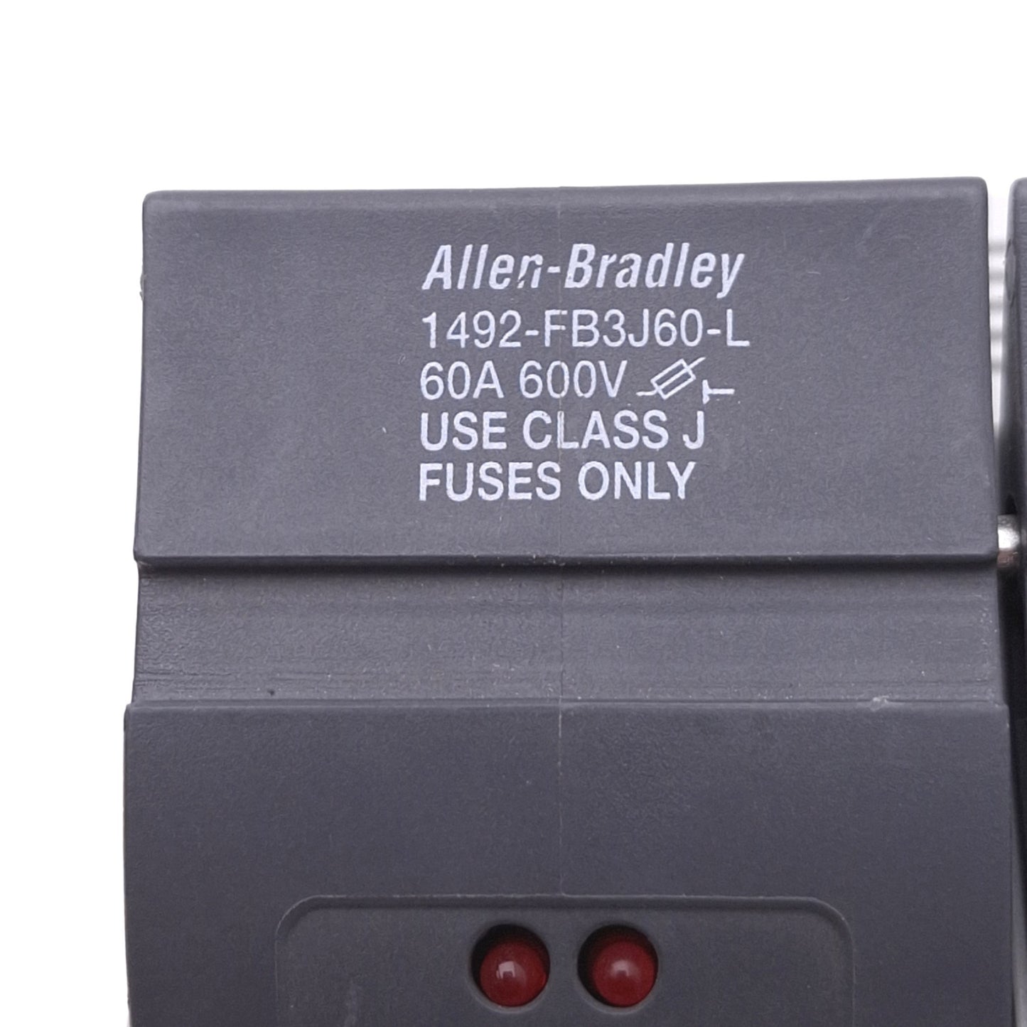 Used Allen Bradley 1492-FB3J60-L Fuse Holder, 3-Pole, 60A 600V, Class J, DIN Rail