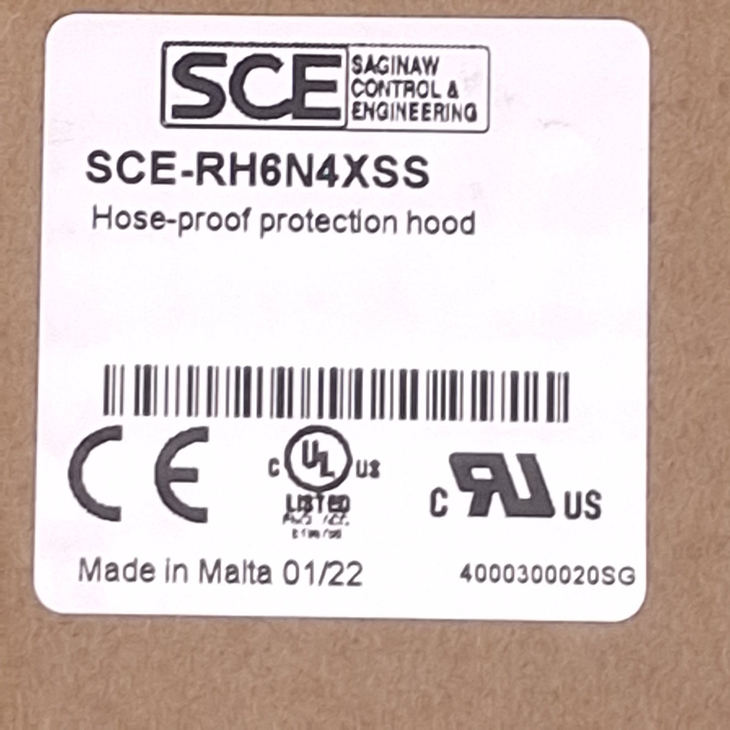 New SCE SCE-RH6N4XSS Stainless Steel Protection Hood, Hose-Proof, 18.9x13.8x4.3in