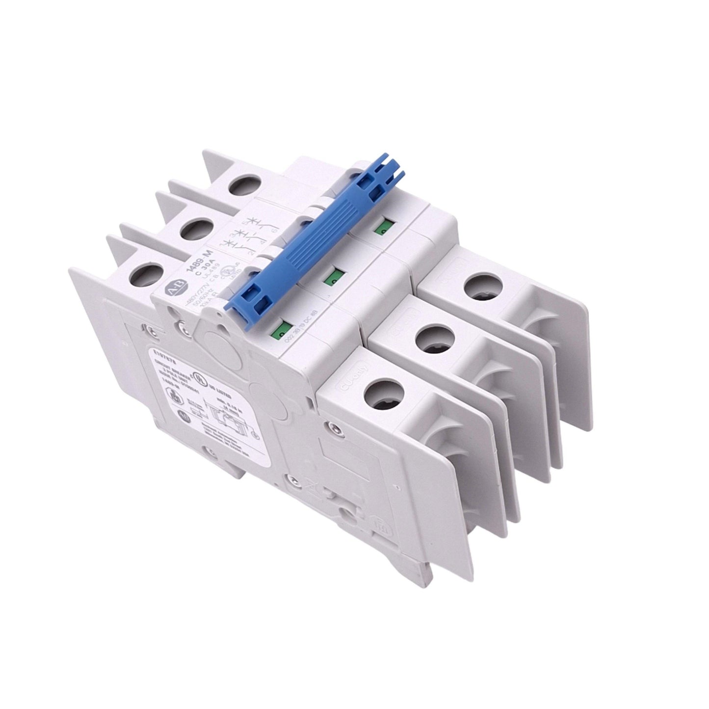 New Allen Bradley 1489-M3C300 Circuit Breaker, 3-Pole 30A, 480Y/277VAC, C-Curve