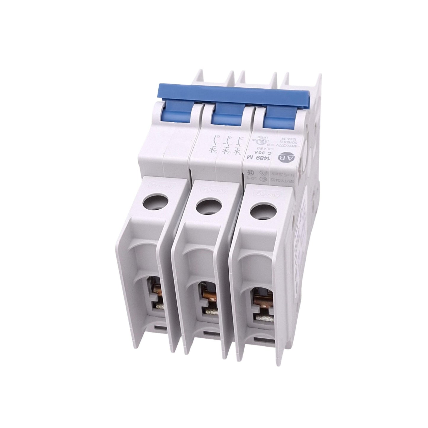 New Allen Bradley 1489-M3C300 Circuit Breaker, 3-Pole 30A, 480Y/277VAC, C-Curve