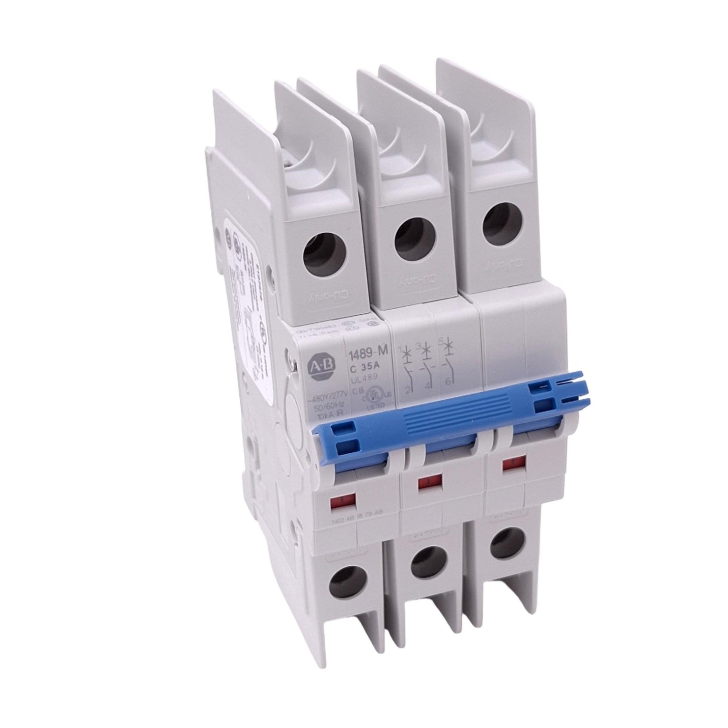 New Allen Bradley 1489-M3C350 Circuit Breaker, 3-Pole 35A, 480Y/277VAC, C-Curve
