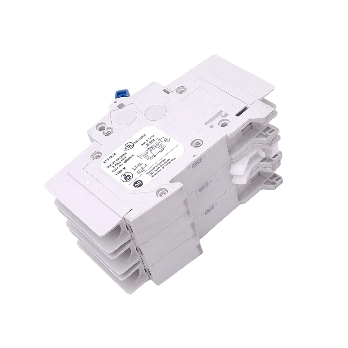 New Allen Bradley 1489-M3C350 Circuit Breaker, 3-Pole 35A, 480Y/277VAC, C-Curve