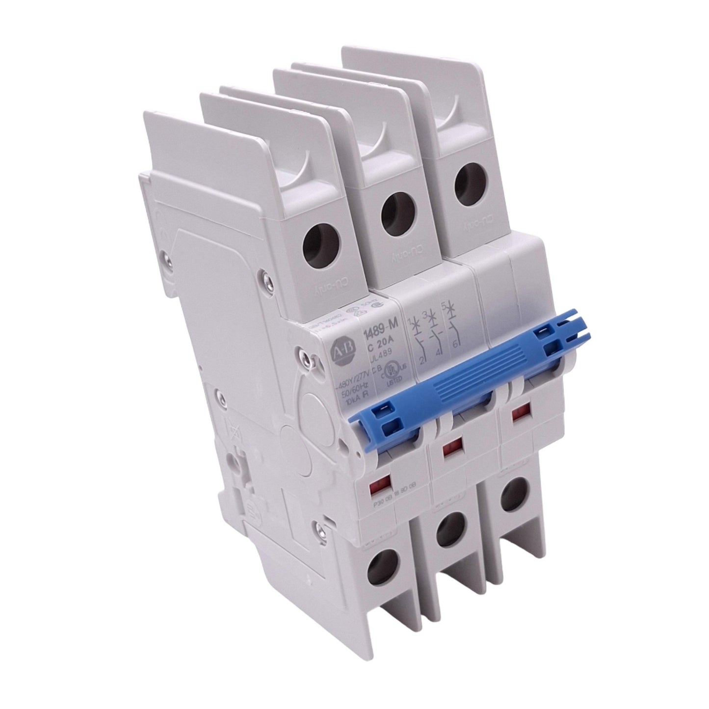 New Allen Bradley 1489-M3C200 Circuit Breaker, 3-Pole 20A, 480Y/277VAC, C-Curve