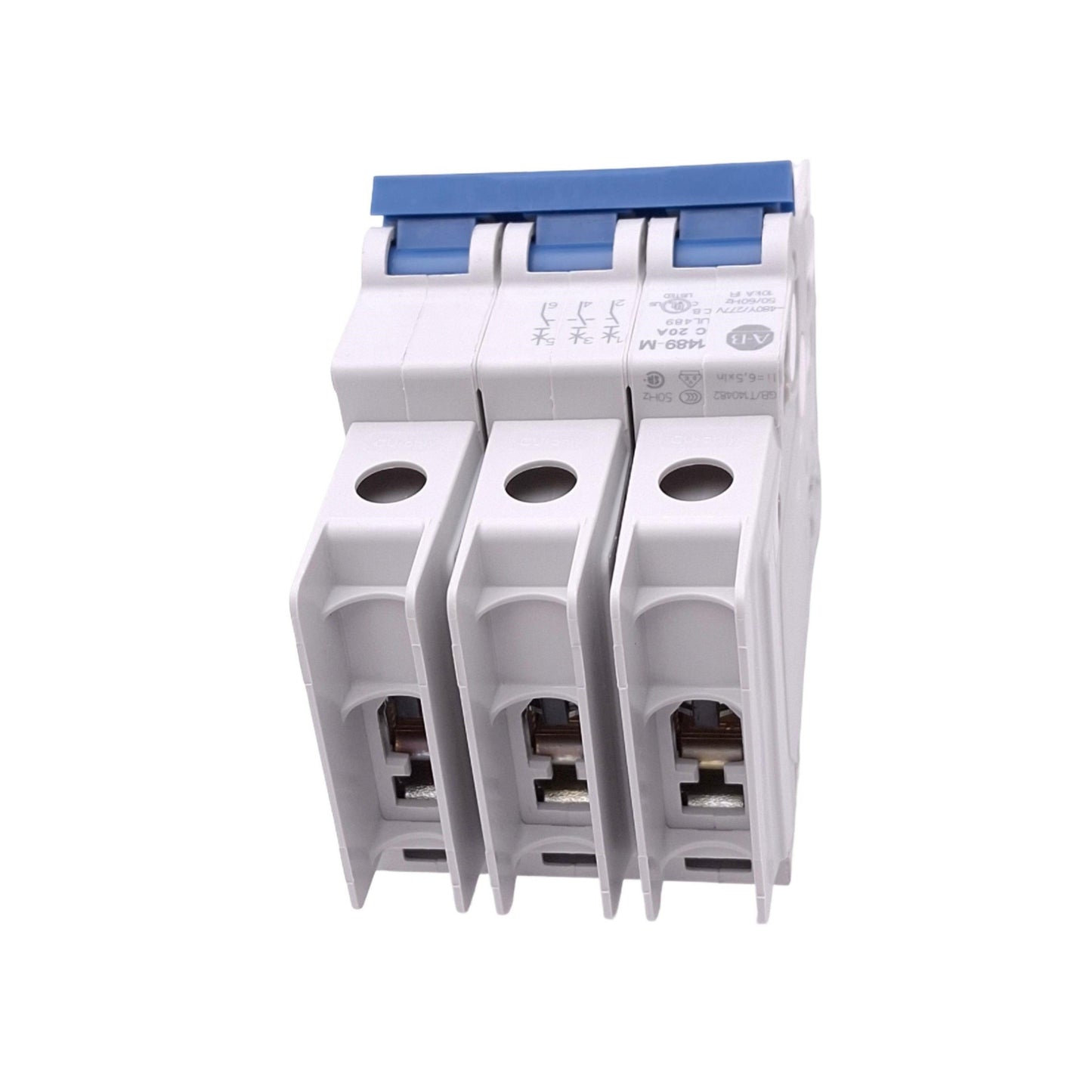 New Allen Bradley 1489-M3C200 Circuit Breaker, 3-Pole 20A, 480Y/277VAC, C-Curve