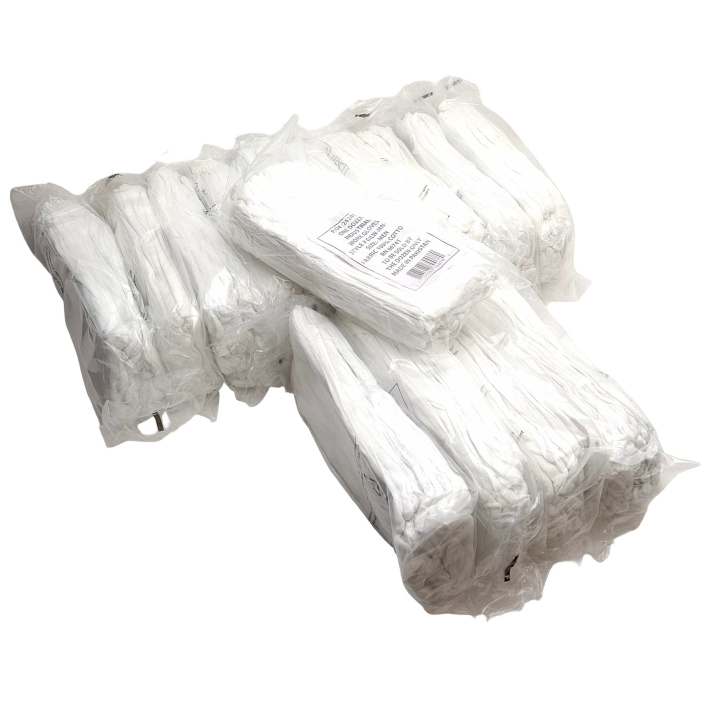 Open box Lot of 180 Pair of Safety Zone GILW-MN-1P Men's Cottons Inspection Glove, Large