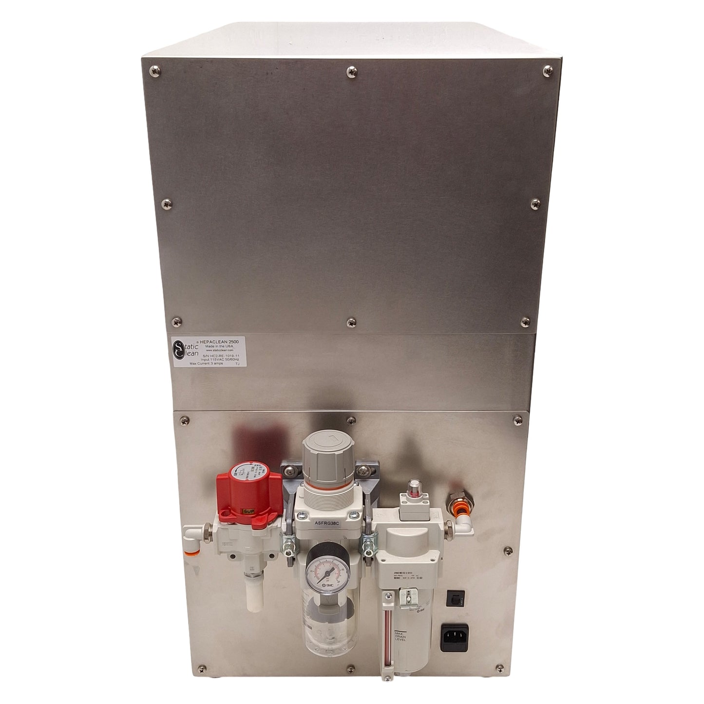 Used Static Clean HC2500-115 HepaClean 2500 Closed-Loop Parts Cleaning System 115VAC