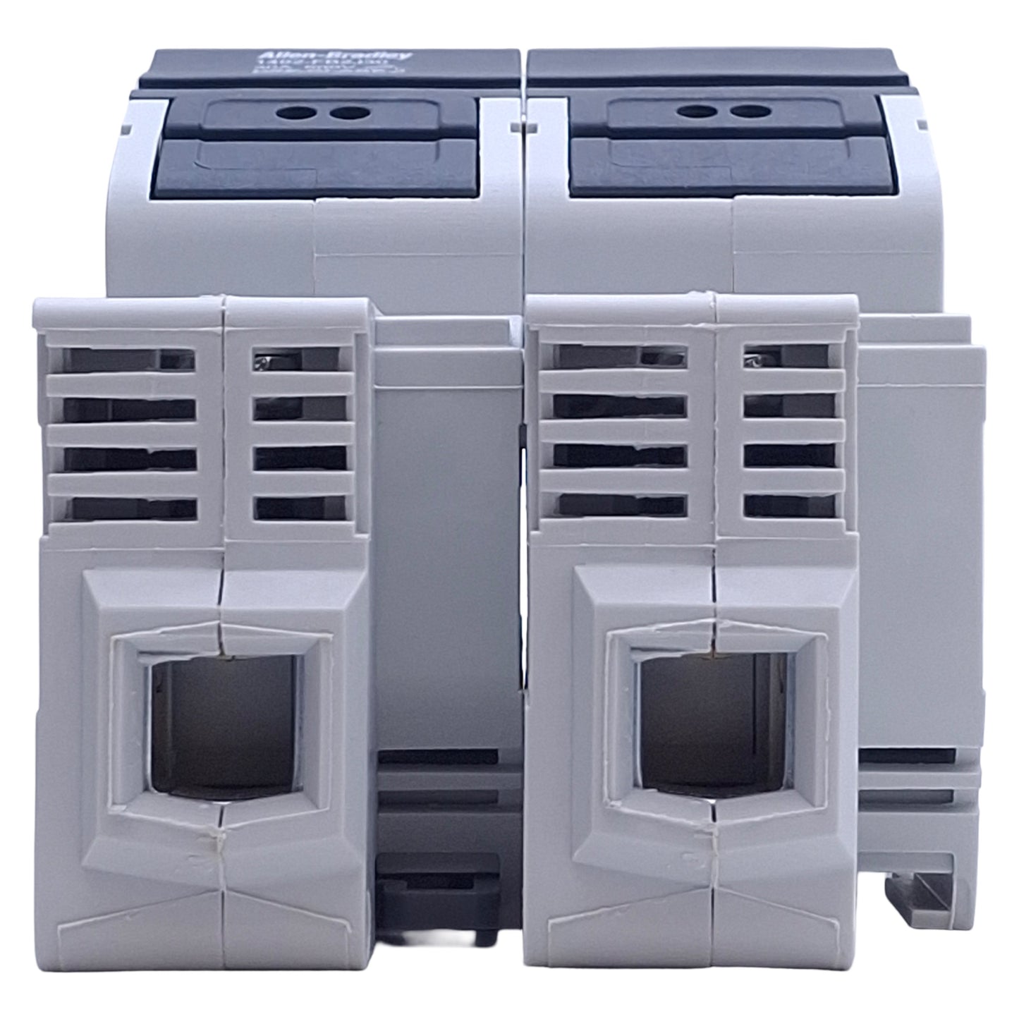 New – Open box Allen Bradley 1492-FB2J30 Fuse Holder 2-Pole, 30A 600V, Class J, DIN Rail