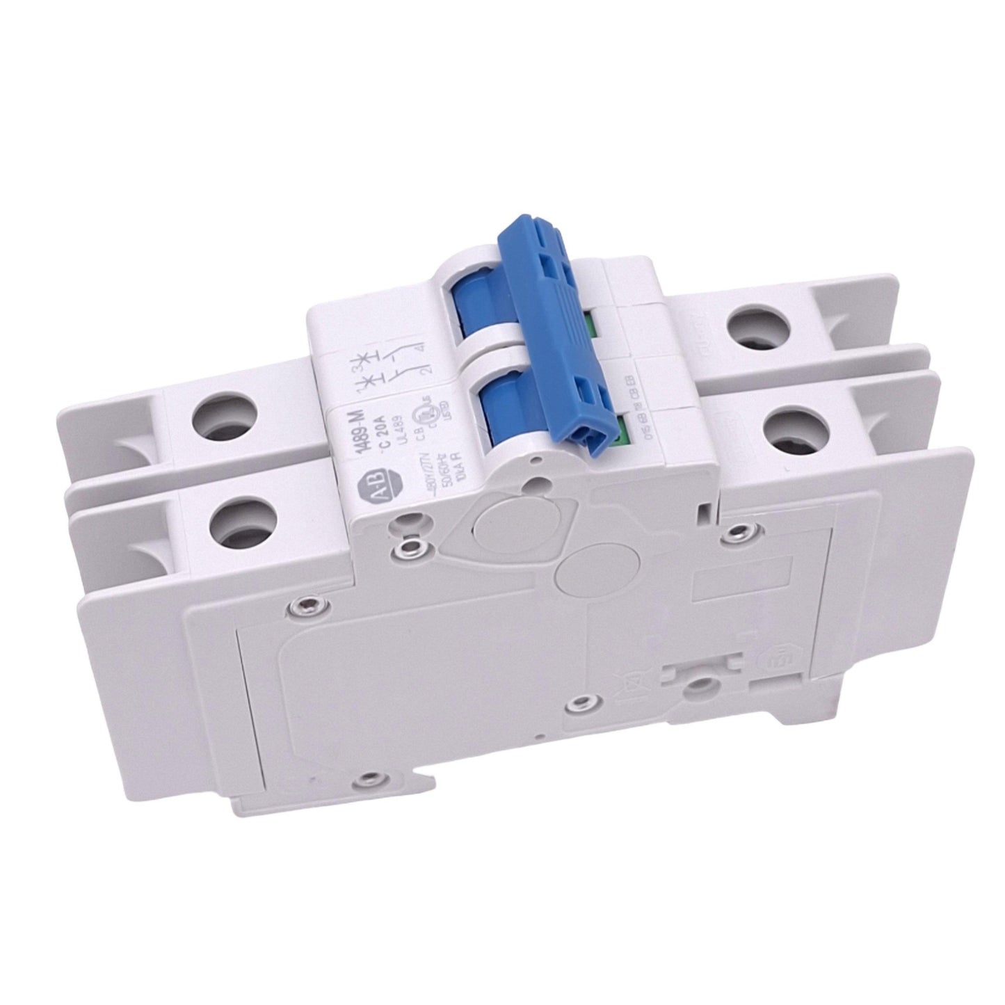 New Allen Bradley 1489-M2C200 Circuit Breaker, 2-Pole 20A, 480Y/277VAC, C-Curve