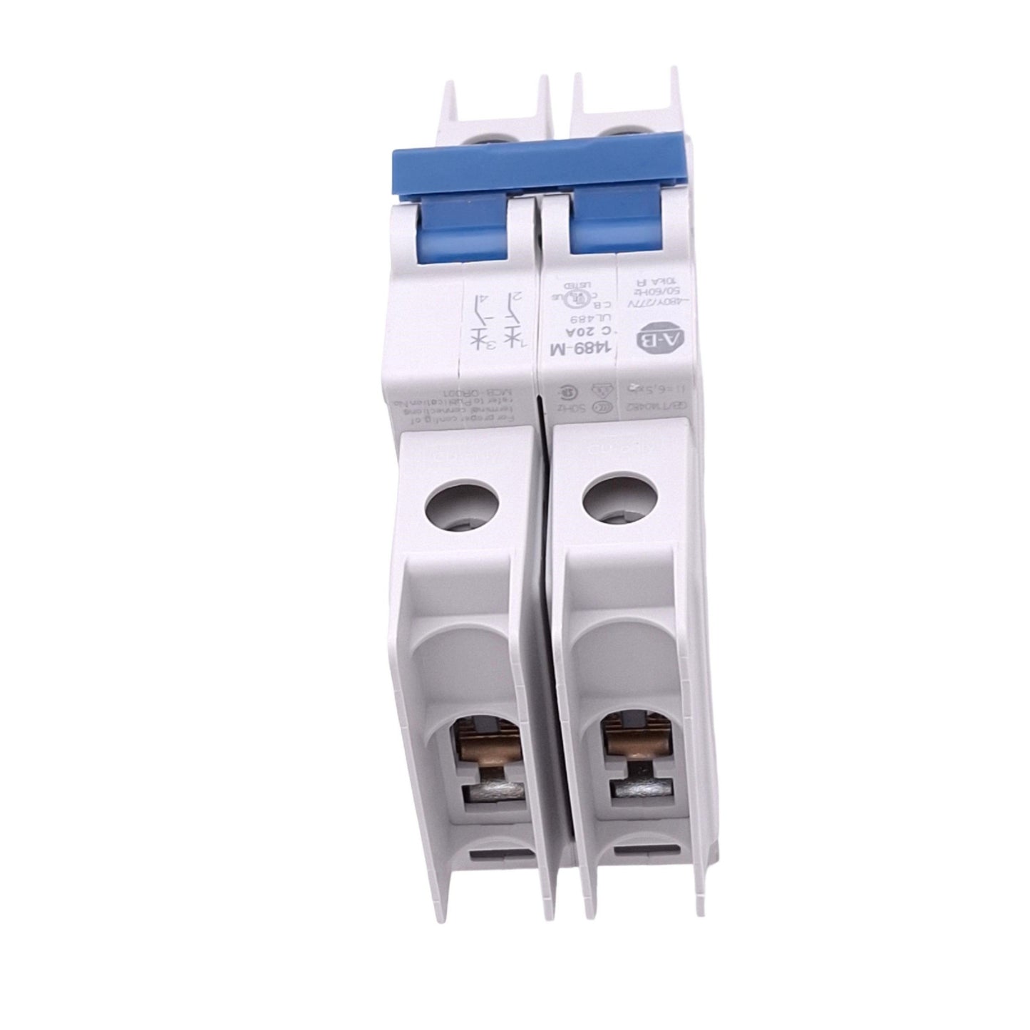New Allen Bradley 1489-M2C200 Circuit Breaker, 2-Pole 20A, 480Y/277VAC, C-Curve