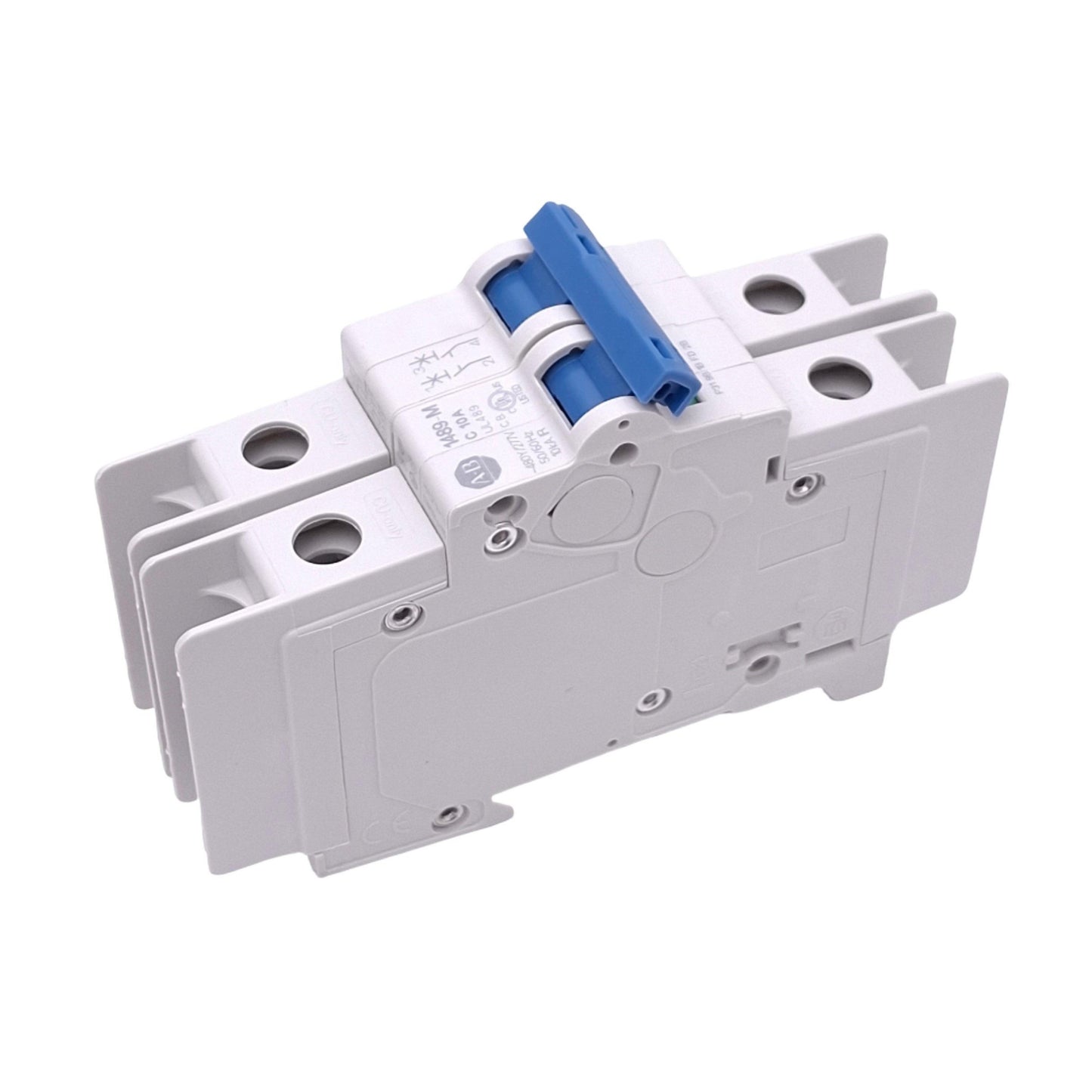 New Allen Bradley 1489-M2C100 Circuit Breaker, 2-Pole 10A, 480Y/277VAC, C-Curve