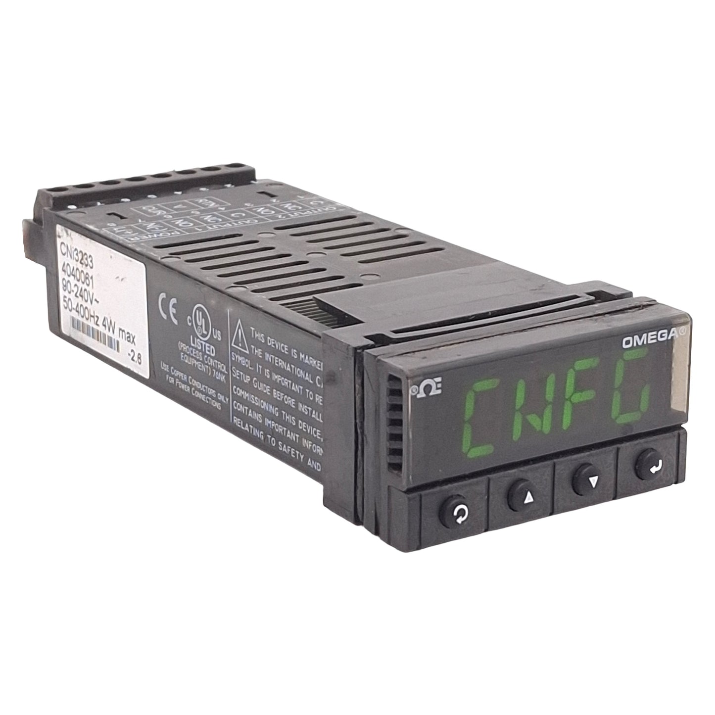 Used Omega CNi3233 Temperature/Process Controller, Relay Output, 90-240VAC, 1/32 DIN