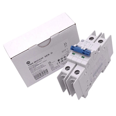 New Allen Bradley 1489-M2C030 Circuit Breaker, 2-Pole 3A, 480Y/277VAC, C-Curve