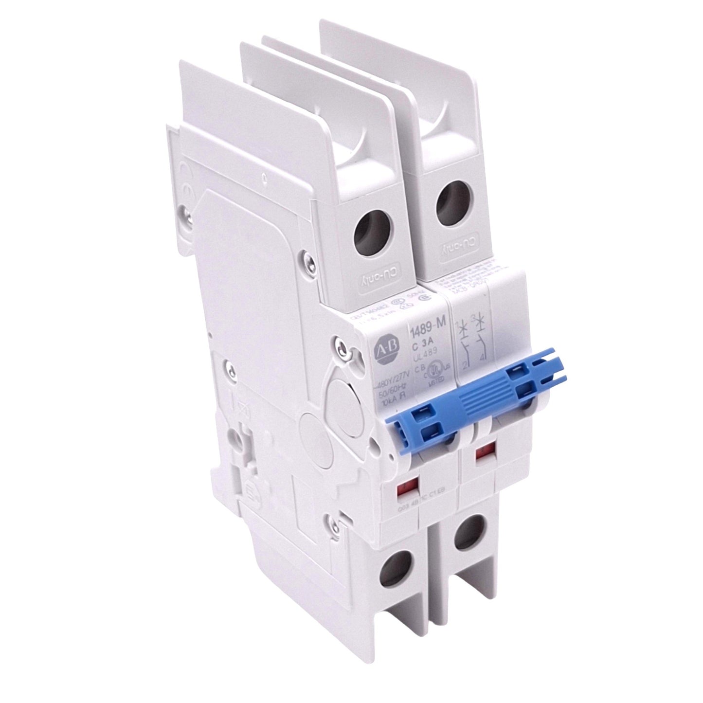 New Allen Bradley 1489-M2C030 Circuit Breaker, 2-Pole 3A, 480Y/277VAC, C-Curve