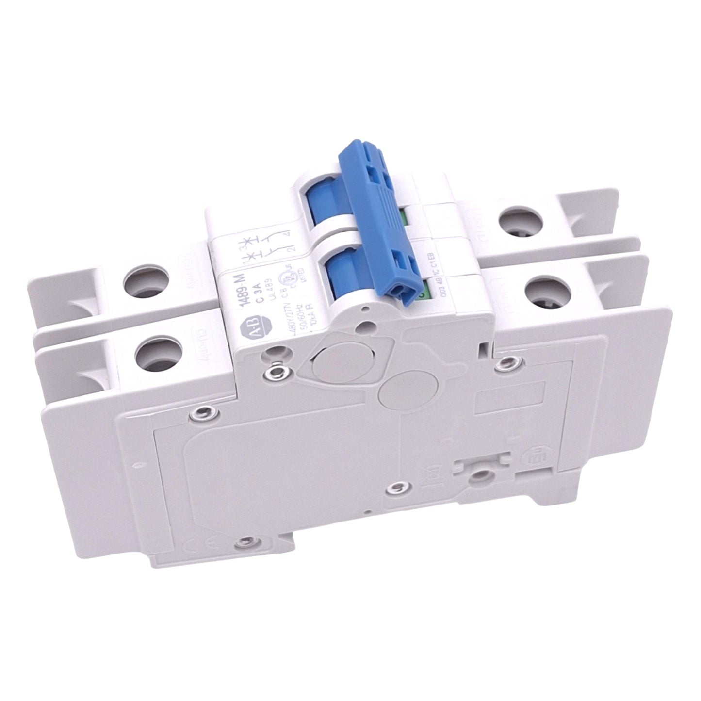 New Allen Bradley 1489-M2C030 Circuit Breaker, 2-Pole 3A, 480Y/277VAC, C-Curve