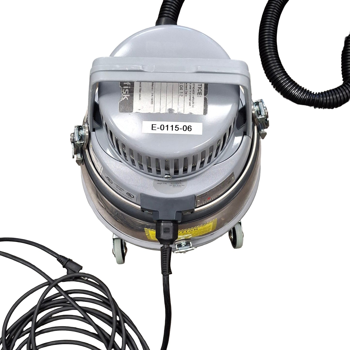 Used Nilfisk GM80 Industrial Clean Room Vacuum Cleaner, HEPA Filter, W/ Angled Nozzle