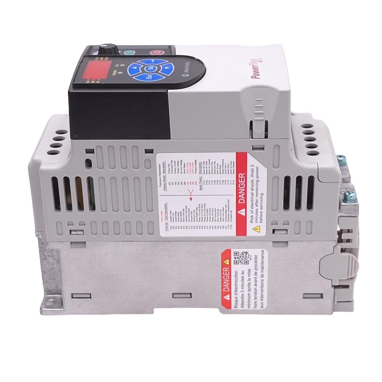 Used Allen Bradley 22F-D2P5N103 PowerFlex AC Drive, 3-Phase 0-460VAC 2.5A, 0.75kW Max