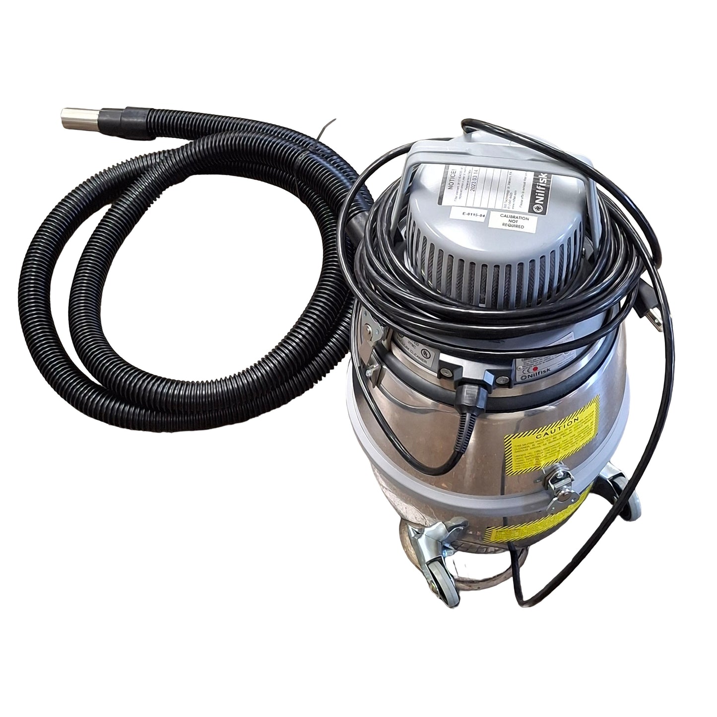 Used Nilfisk GM80 Industrial Clean Room Vacuum Cleaner, HEPA Filter, Straight Nozzle