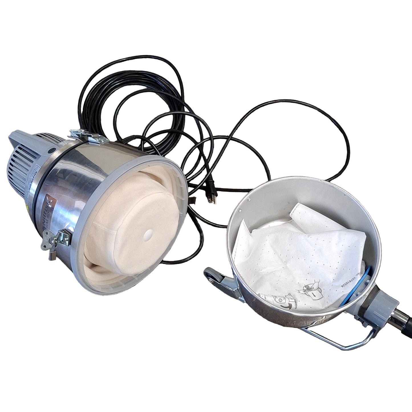 Used Nilfisk GM80 Industrial Clean Room Vacuum Cleaner, HEPA Filter, Straight Nozzle