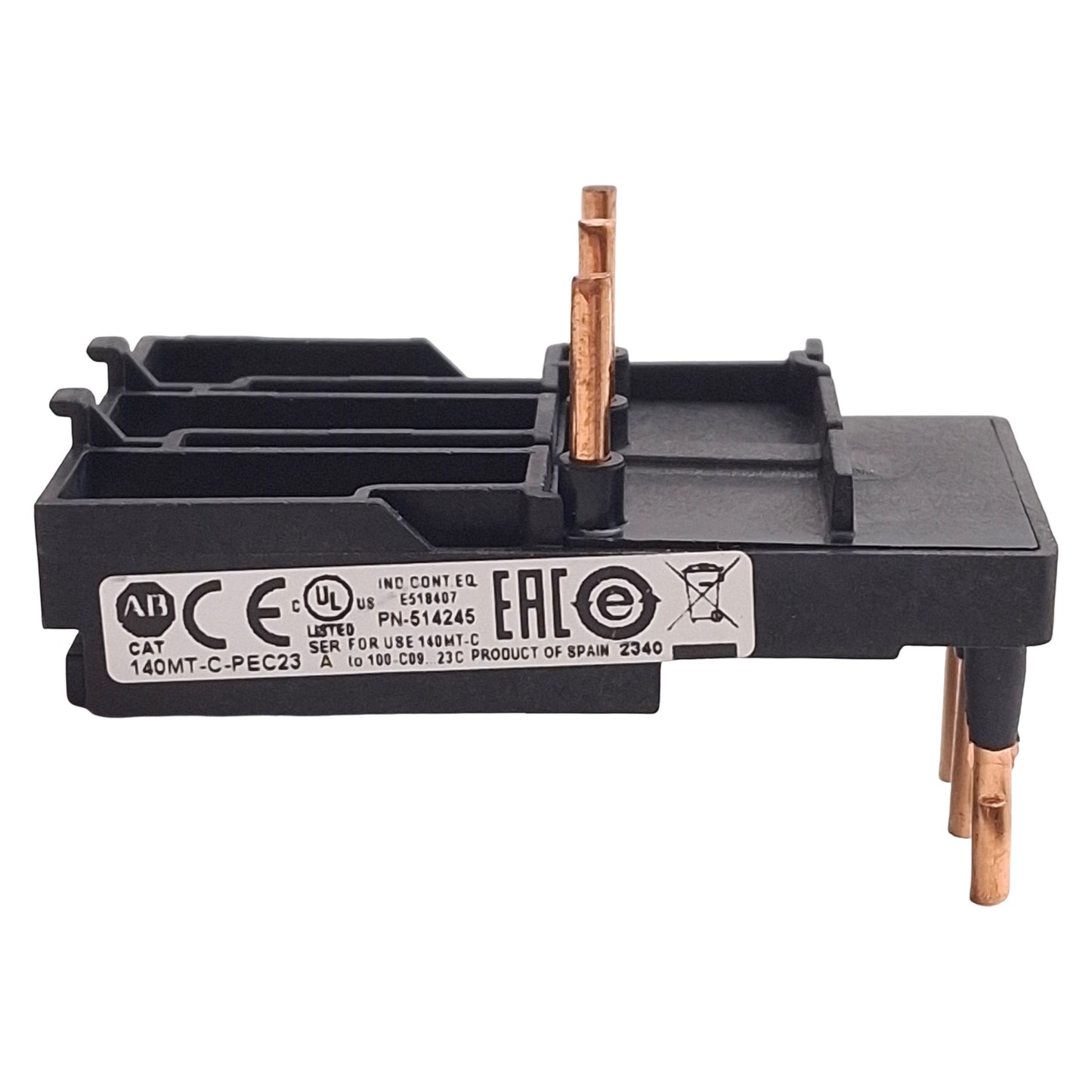 Used Lot of 2 Allen Bradley 140MT-C-PEC23 Connecting Module, 140MT-C to 100-C09...C23