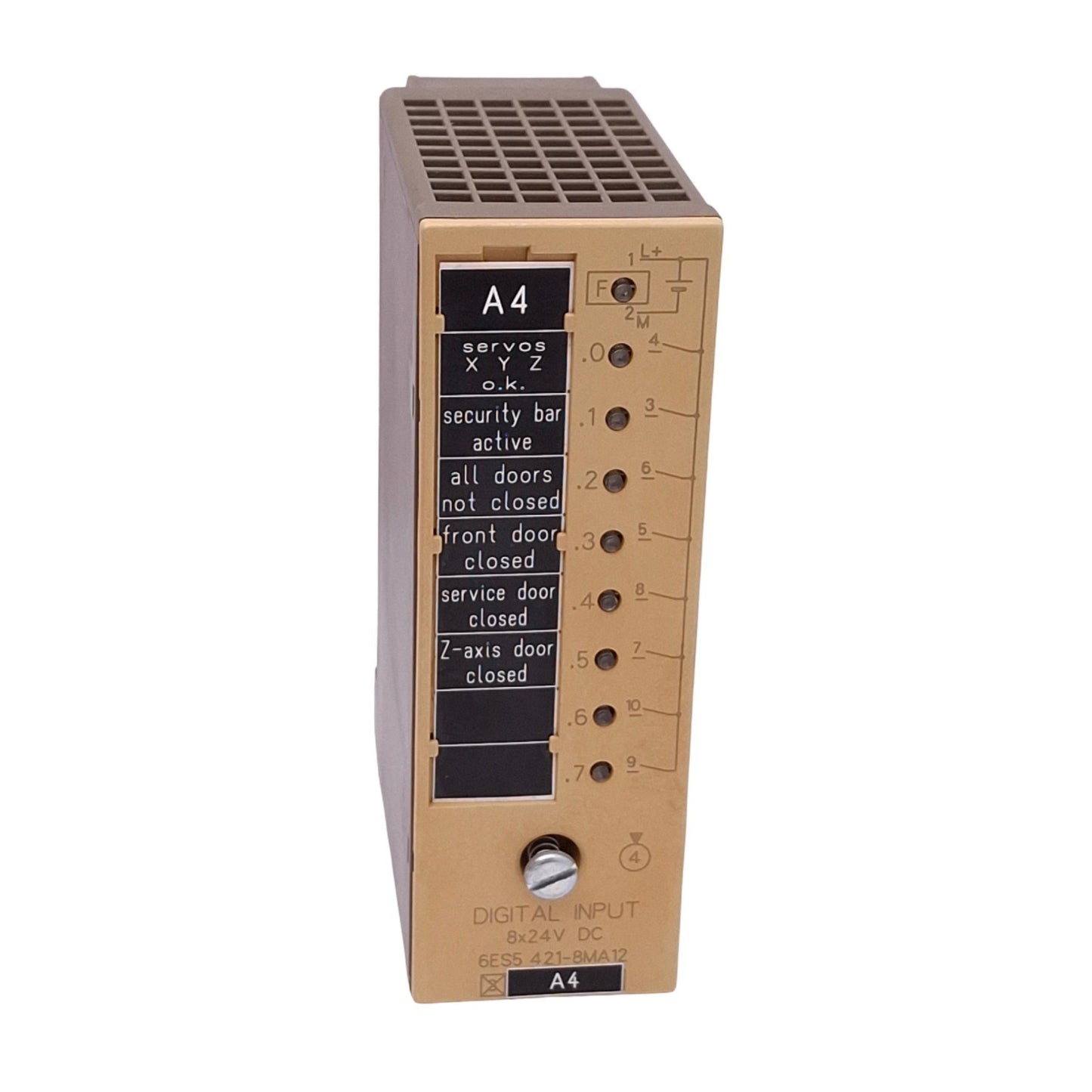Used Siemens 6ES5421-8MA12 Digital Input Module for SIMATIC S5 PLC, 8-Point, 24VDC