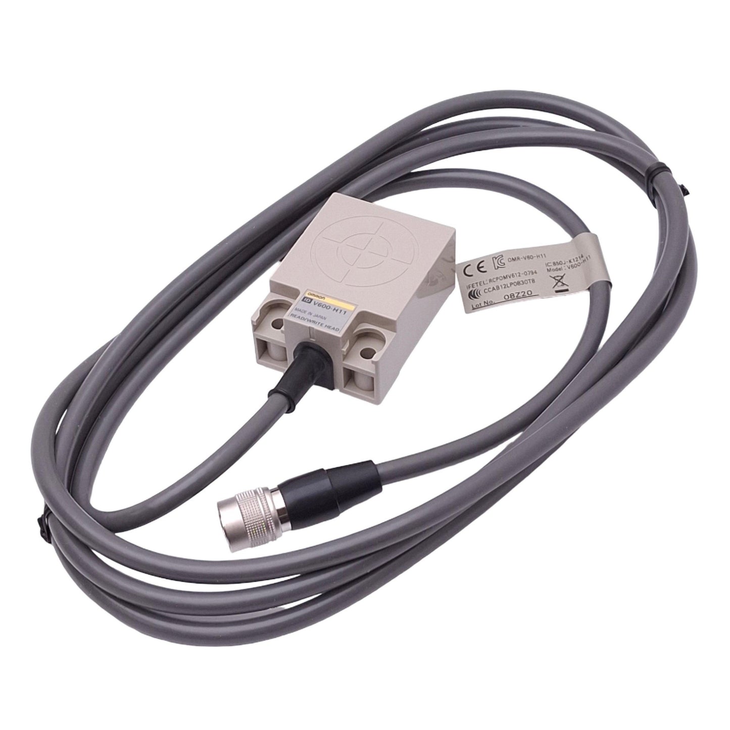 New Omron V600-H11 RFID Read/Write Head for V600 ID, 530kHz, 2m Cable, 12-Pin