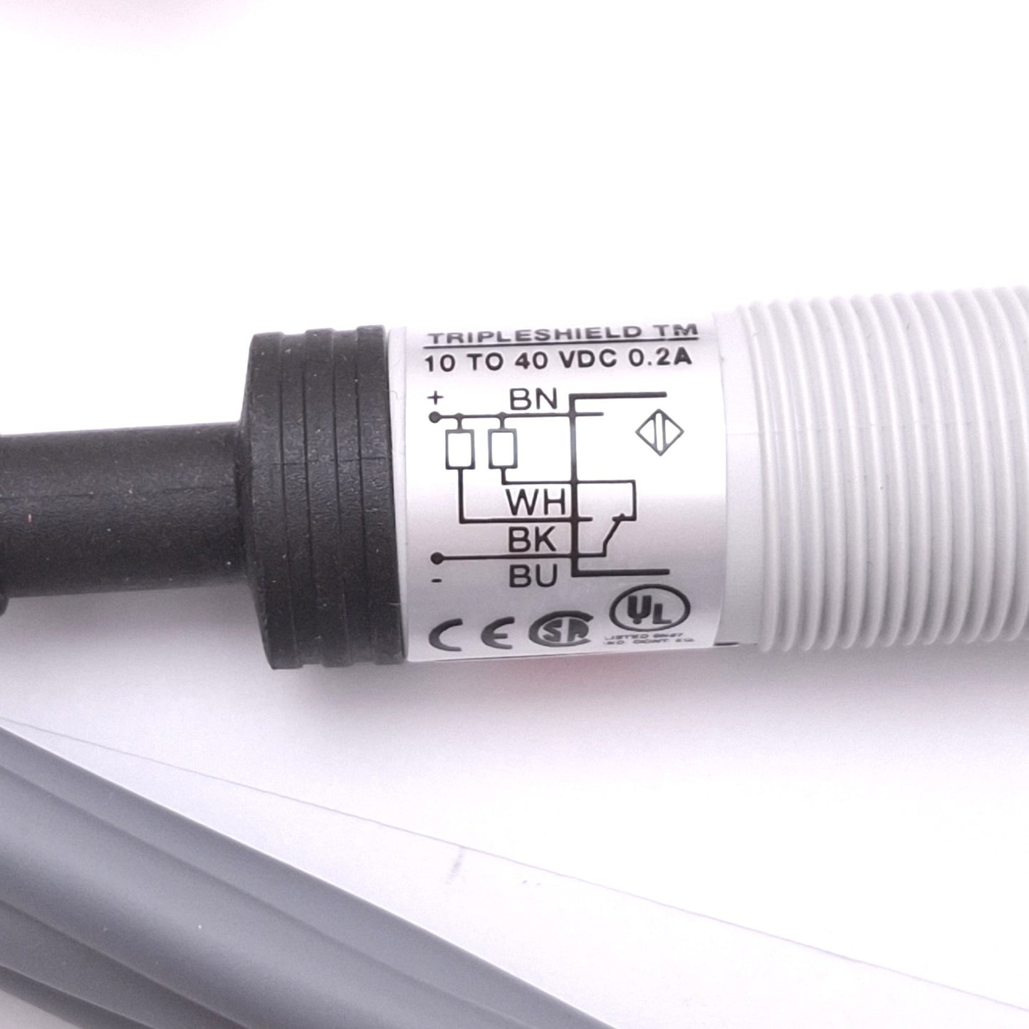 New Carlo Gavazzi CA18CLF08NA Proximity Sensor, 10-40VDC 0.2A, NPN Out, M18