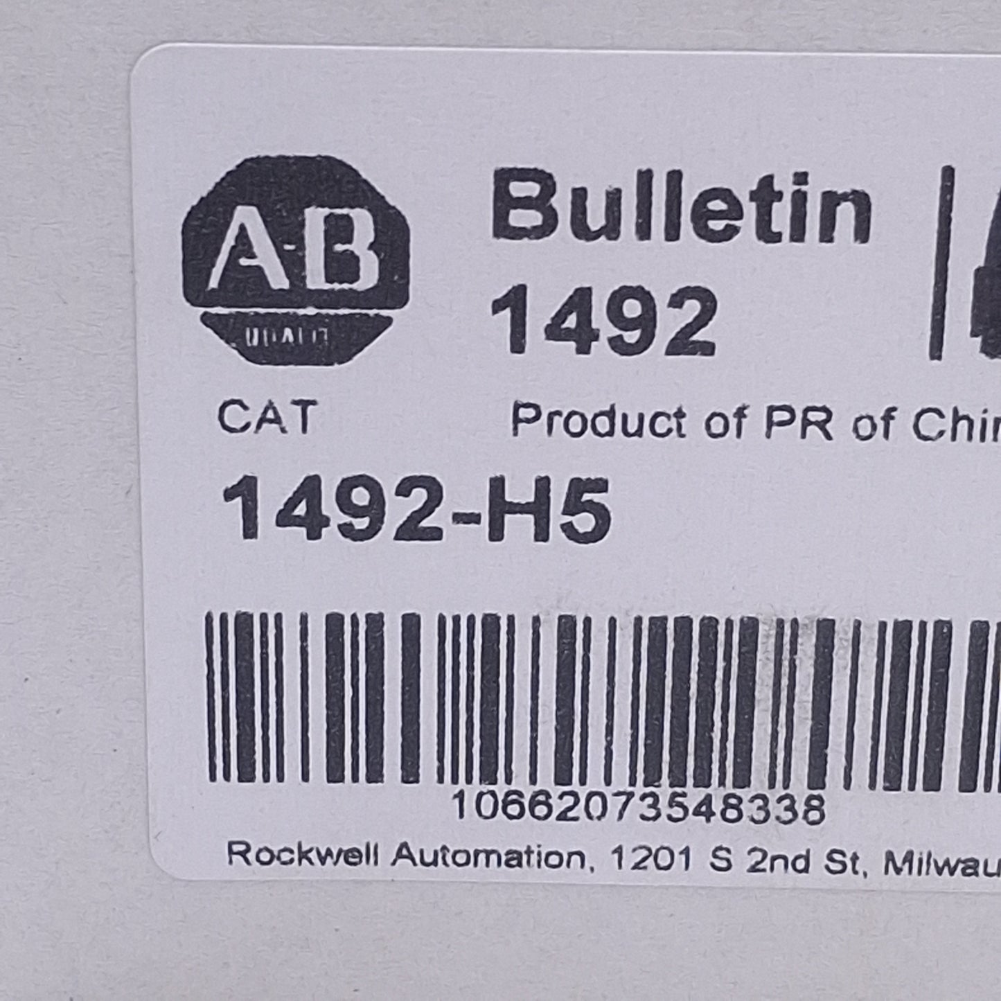 New – Open box Lot of 23 Allen Bradley 1492-H5 Fusible Terminal Block, Red LED Indicator, 15A