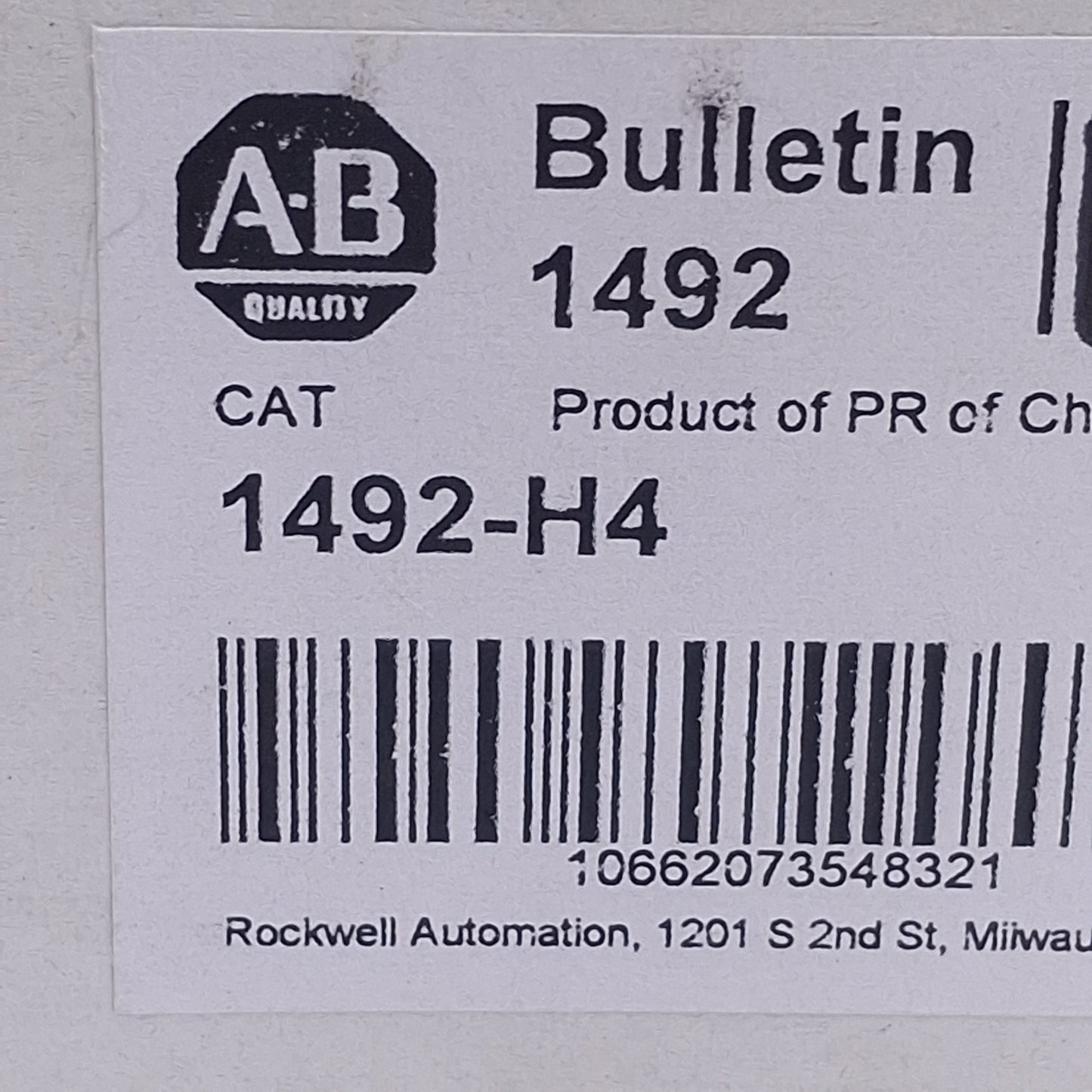 New – Open box Lot of 23 Allen Bradley 1492-H4 Fused Terminal Block, Neon Indicator, 100-300VAC