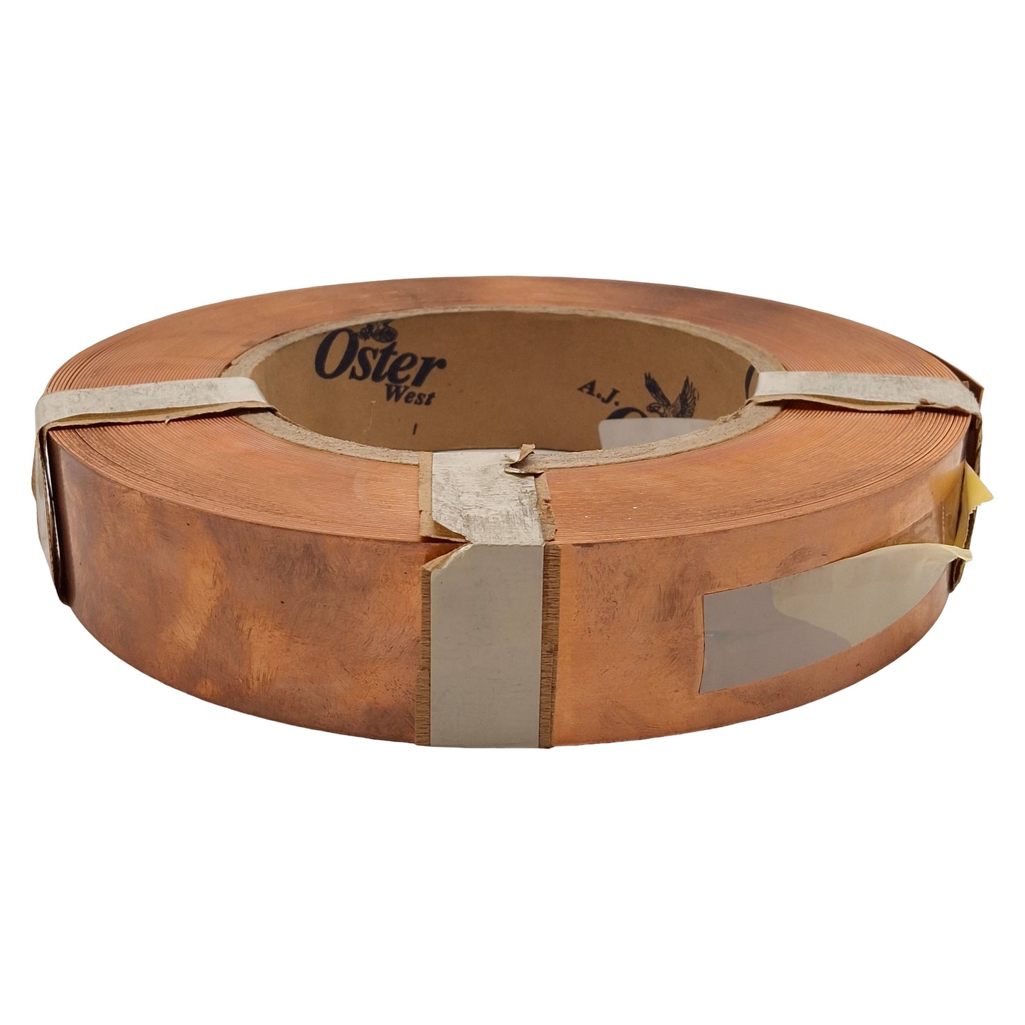 New A.J. Oster Flat Copper Banding, 0.04in Thickness x 2in Width x 32.8lbs