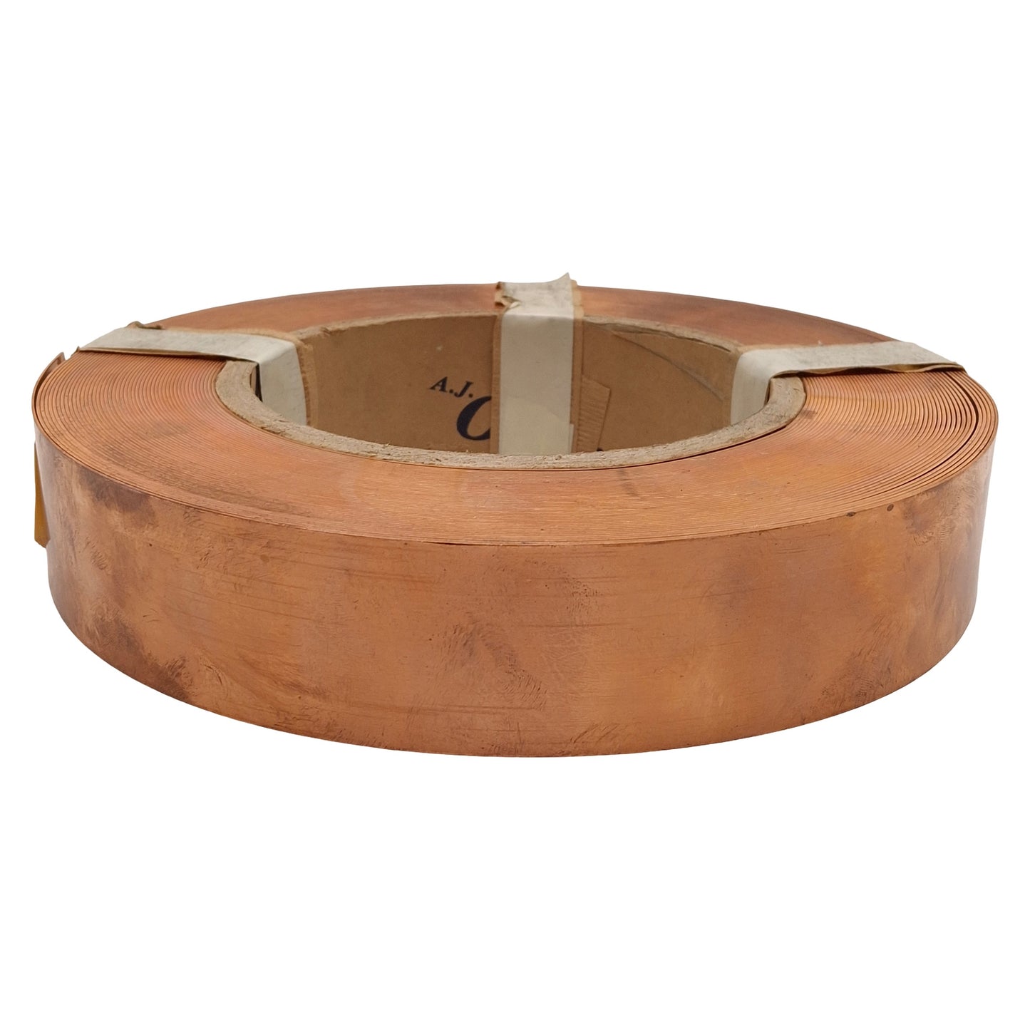 New A.J. Oster Flat Copper Banding, 0.04in Thickness x 2in Width x 32.8lbs