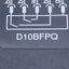 Used Banner D10BFPQ Fiber Optic Sensor, NPN/PNP Out, Red Beam, 10-30VDC, 6-Pin M8