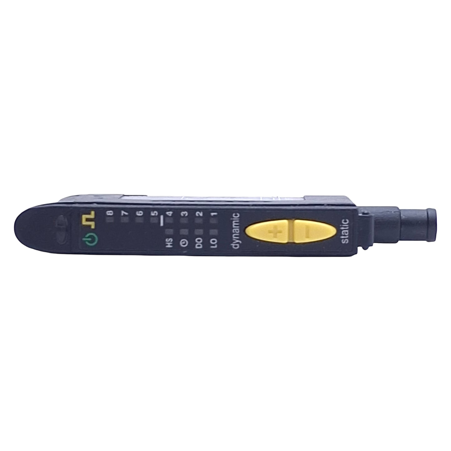 Used Banner D10BFPQ Fiber Optic Sensor, NPN/PNP Out, Red Beam, 10-30VDC, 6-Pin M8