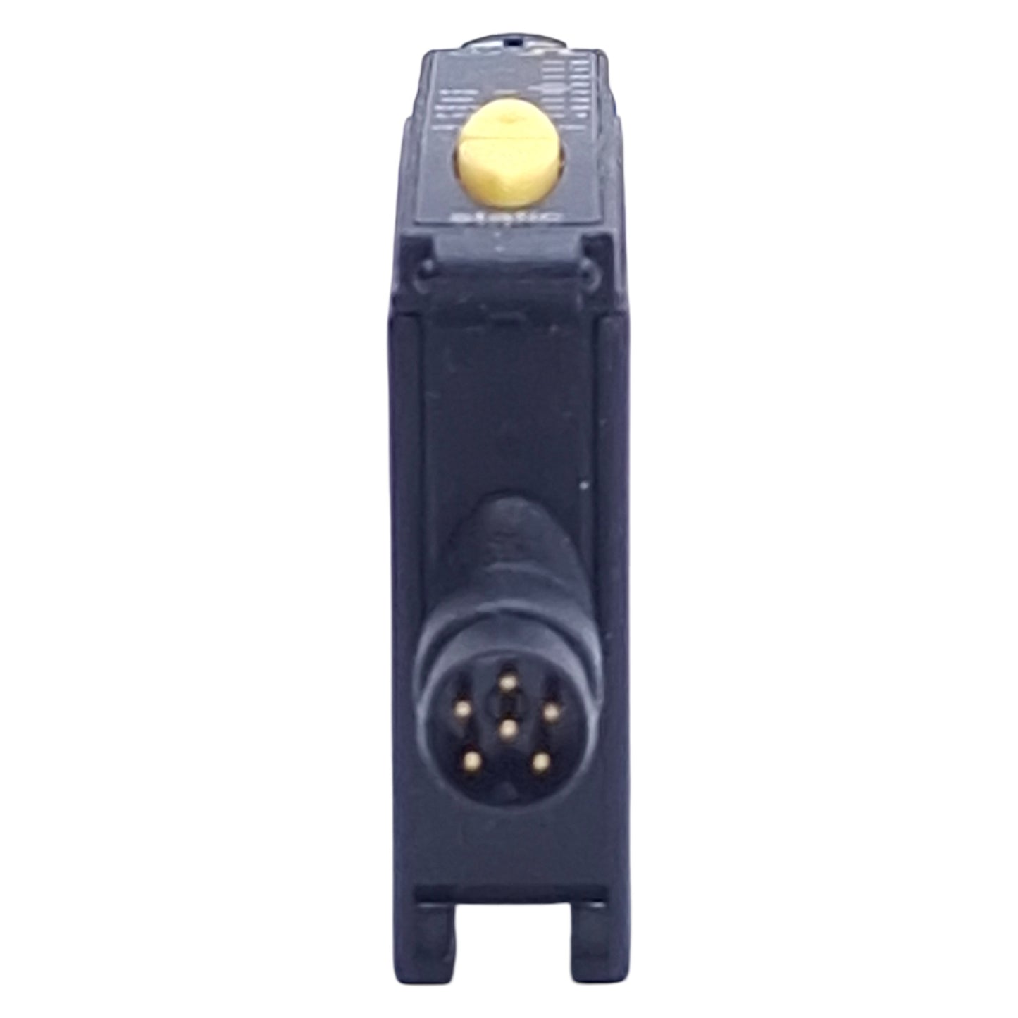 Used Banner D10BFPQ Fiber Optic Sensor, NPN/PNP Out, Red Beam, 10-30VDC, 6-Pin M8
