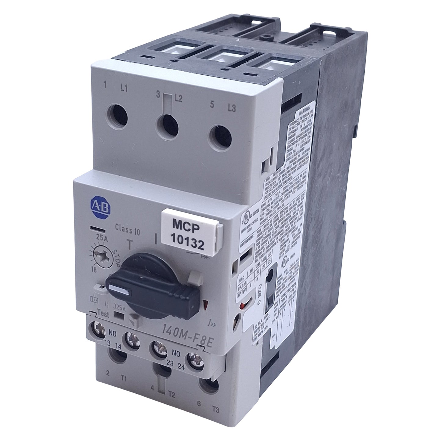 Used Allen Bradley 140M-F8E-C25 Motor Protection Circuit Breaker, 600VAC 18-25A