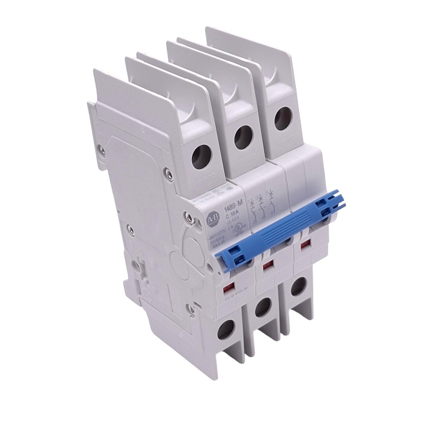 Used Allen Bradley 1489-M3C100 Circuit Breaker, 3-Pole 10A, 480Y/277VAC Max