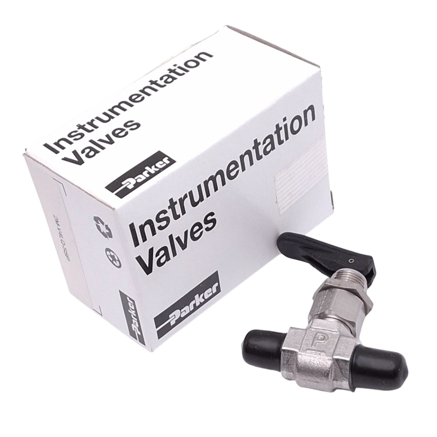 New Parker 2M-V4LQ-SSP Stainless Steel Needle Valve, 1/8in NPT, 300psi Max