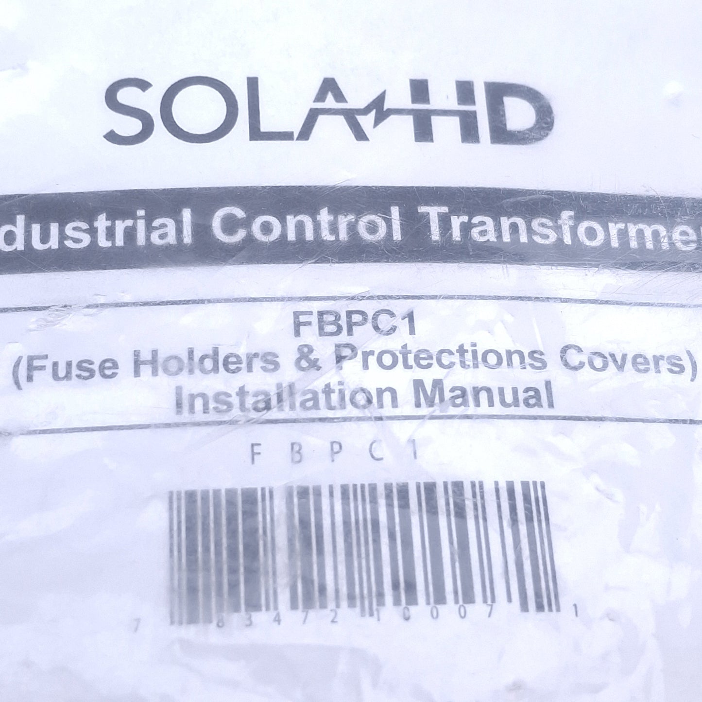 New SolaHD FBPC1 Fuse Holder & Finger Safe Cover Kit For SBE Control Transformers