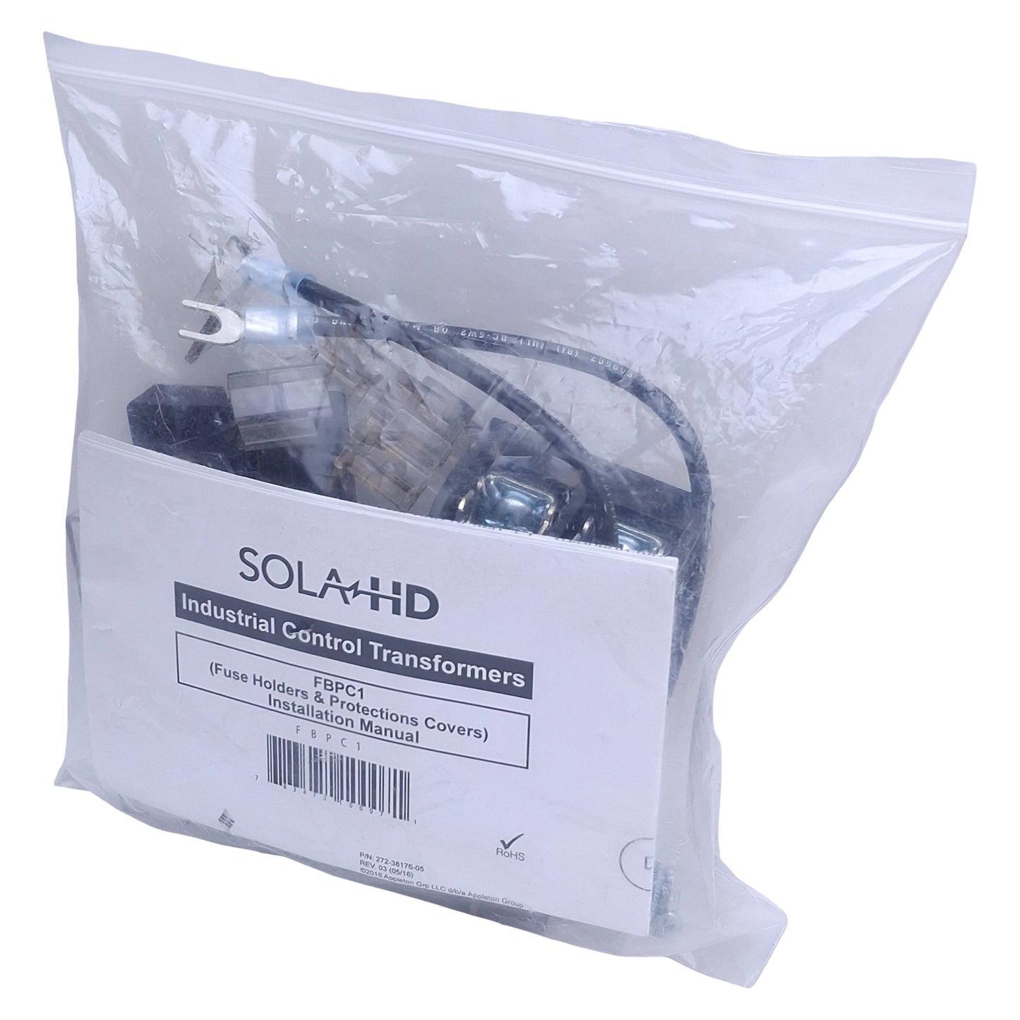 New SolaHD FBPC1 Fuse Holder & Finger Safe Cover Kit For SBE Control Transformers