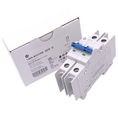 New Allen Bradley 1489-M2C050 Circuit Breaker, 2-Pole 5A, 480Y/277VAC, C-Curve
