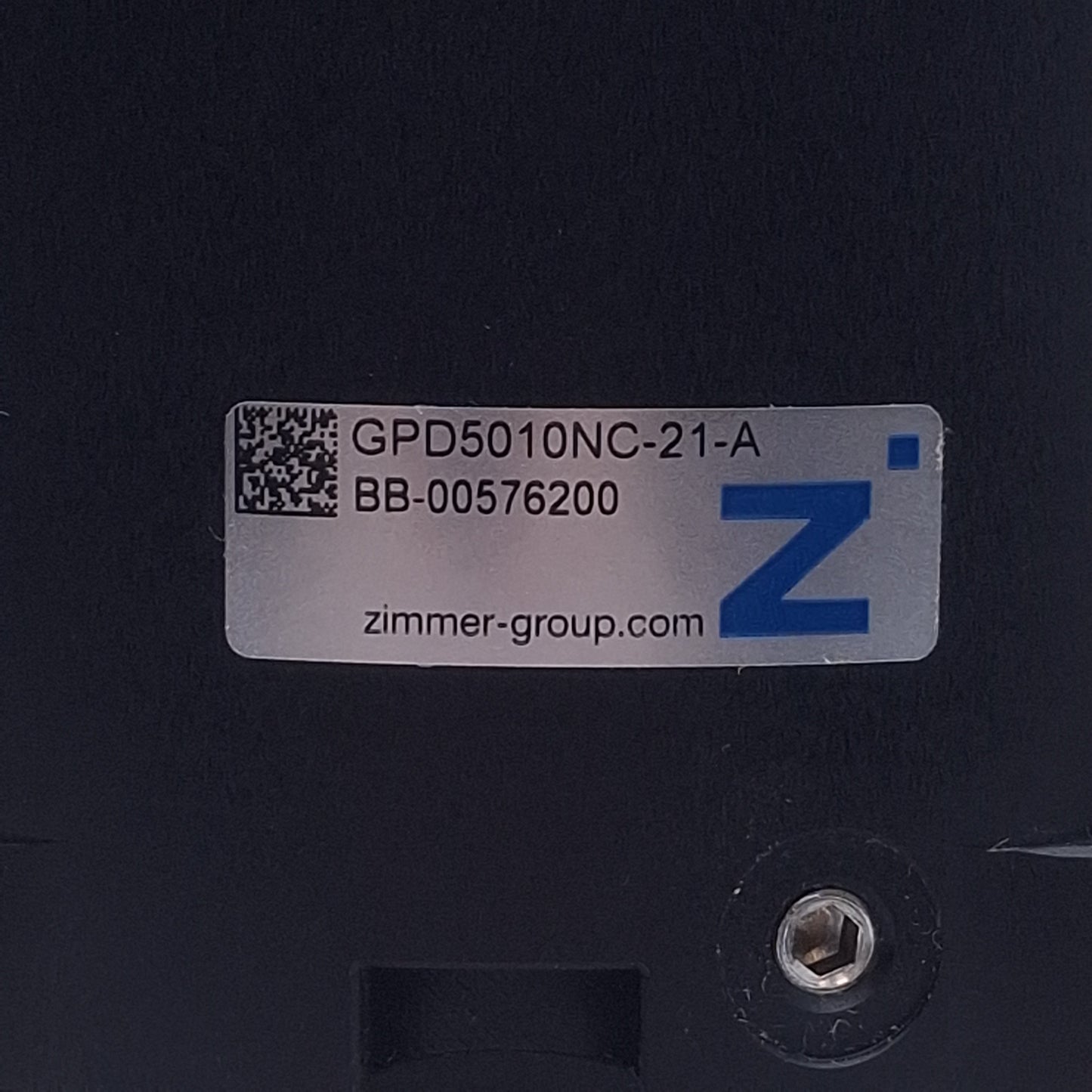 Used Zimmer Group GPD5010NC-21-A 3-Jaw Concentric Gripper 10mm Stroke, 3140N Closing