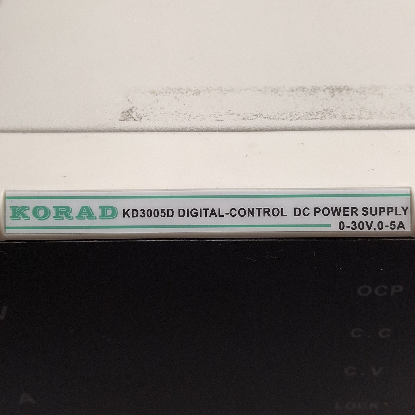 Used Korad KD3005 Digital-Control DC Power Supply, 150W 0-30VDC 0-5A Out, 110VAC In