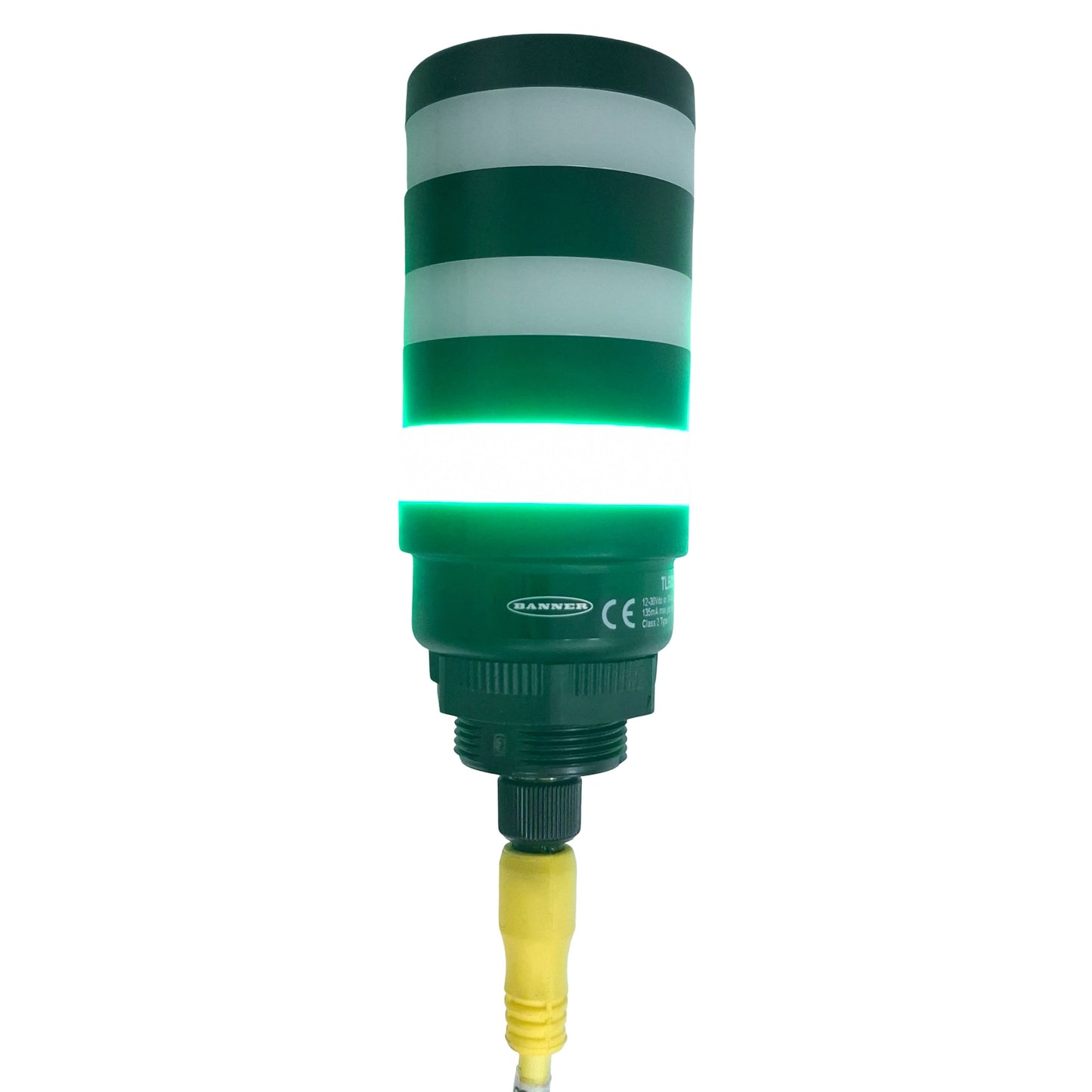 Used Banner TL50CGYRQ LED Light Tower 50mm, Green/Yellow/Red, 4-Pin M12, 10-30VDC