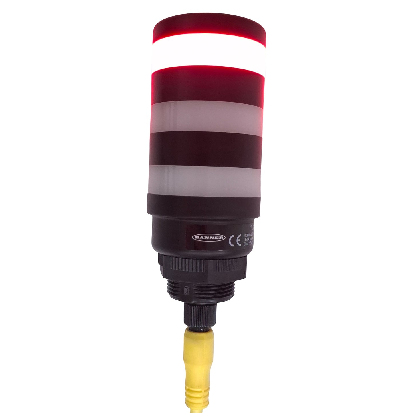 Used Banner TL50CGYRQ LED Light Tower 50mm, Green/Yellow/Red, 4-Pin M12, 10-30VDC