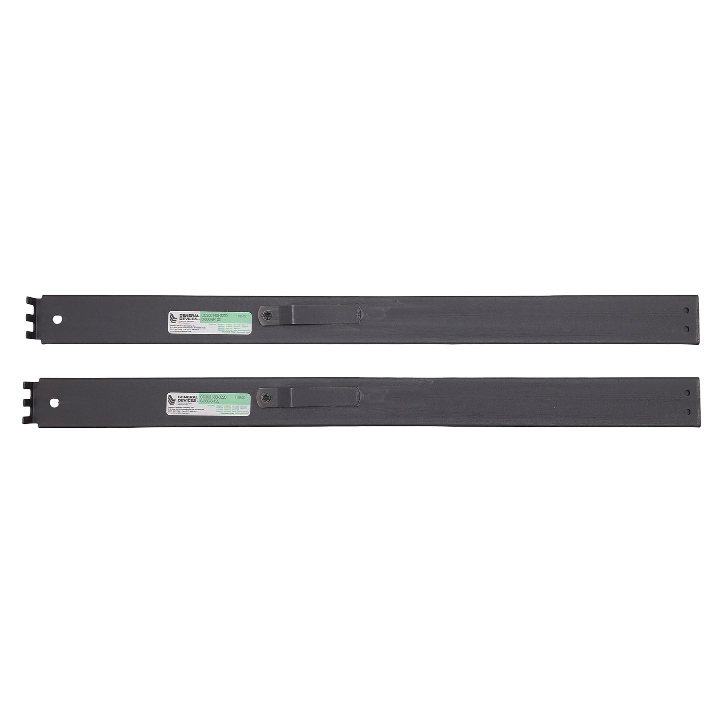 New General Devices C-300-S-122 Telescopic Slide Set, 22in Length + 23in Extension