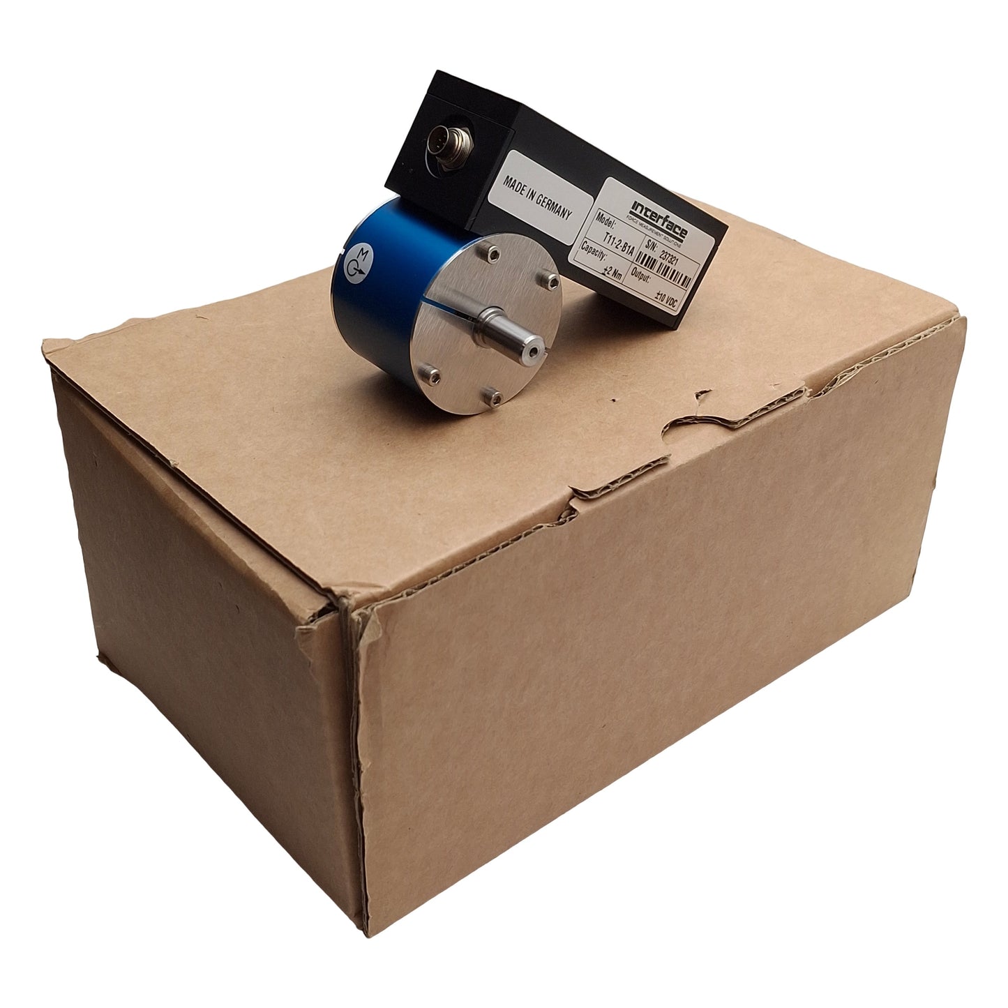 New – Open box Interface T11-2-B1A Rotary Torque Transducer ø8mm Shaft 2Nm, 28VDC In 10VDC Out