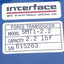 Used Interface SMT1-2.2 S-Type Load Cell, 1-2.2lbf , 15VDC, 10N Max, 2.48 x 2.28in