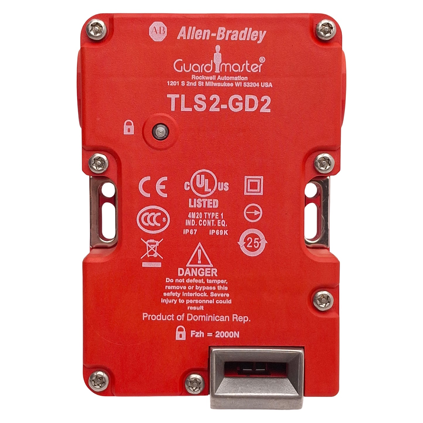 Used Allen Bradley 440G-T27177 TLS-GD2 Guardmaster Safety Switch 24VAC/DC *No Key*