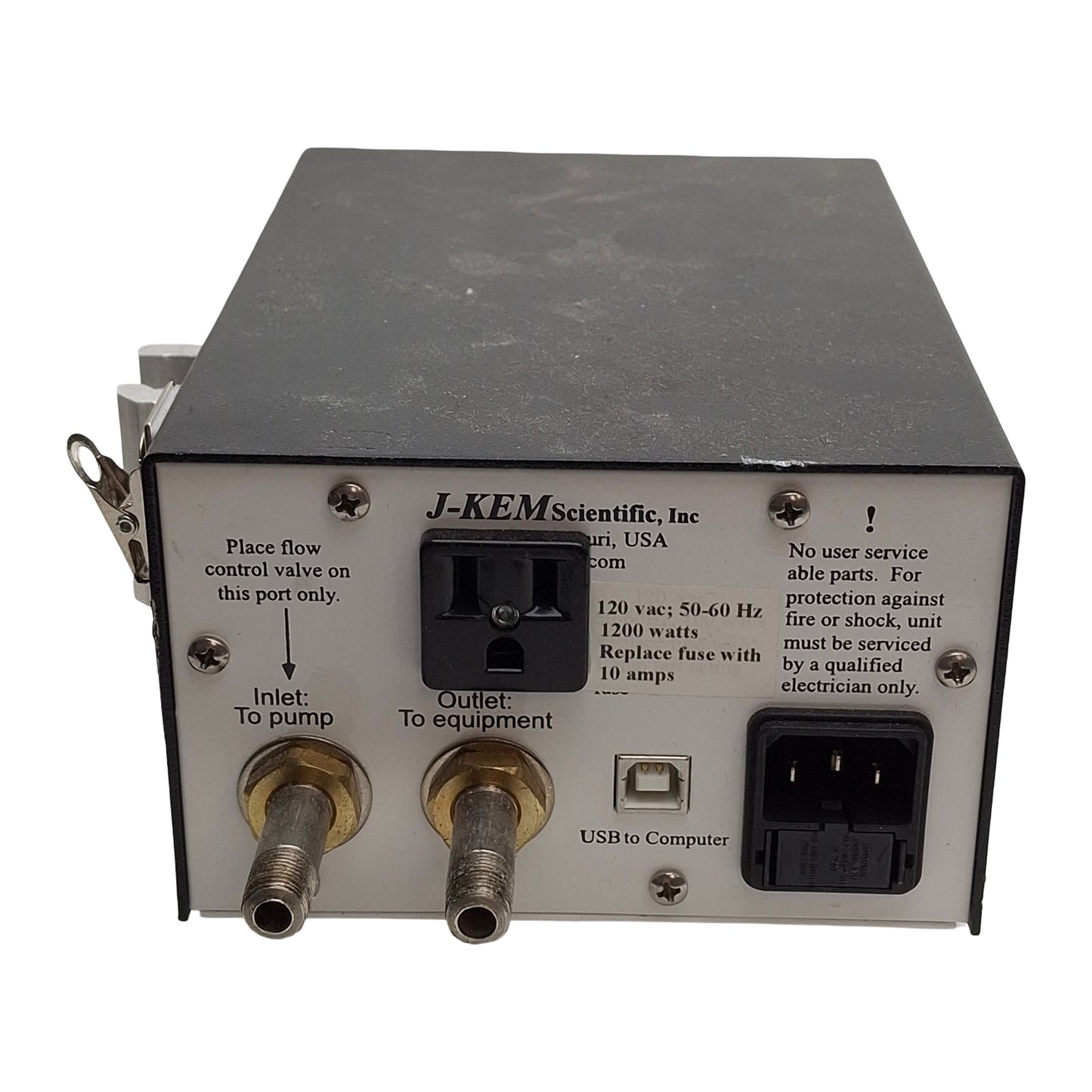 Used J-Kem Model 280 Vacuum Controller +/- 1Torr, 1/8in NPT, USB-B, 120VAC 10A