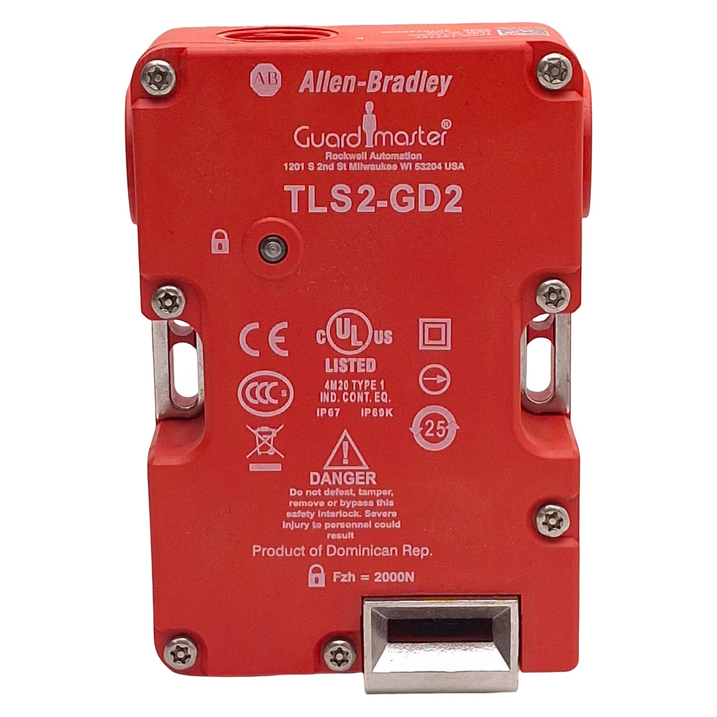 Used Allen Bradley 440G-T27127 TLS2-GD2 Guardmaster Safety Switch 24VAC/DC *No Key*